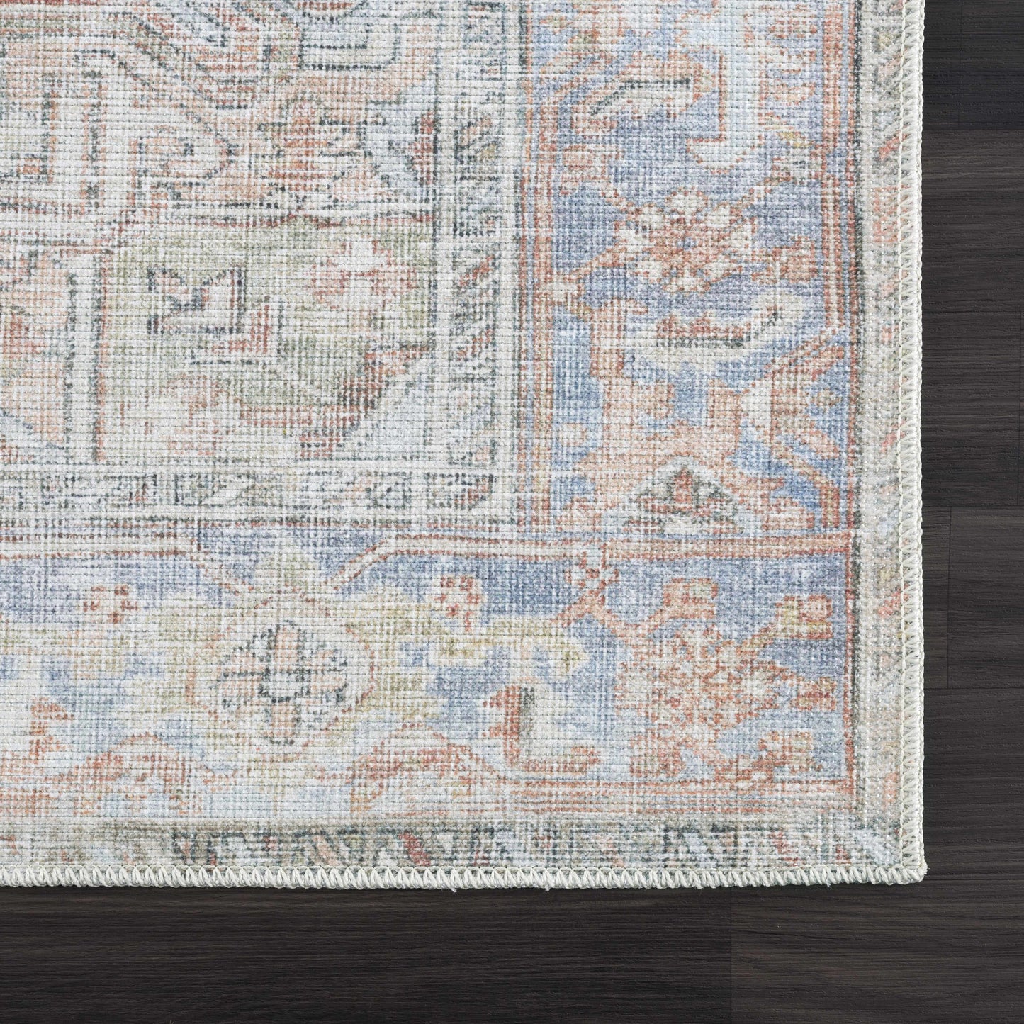 Rust Maayon Washable Rug