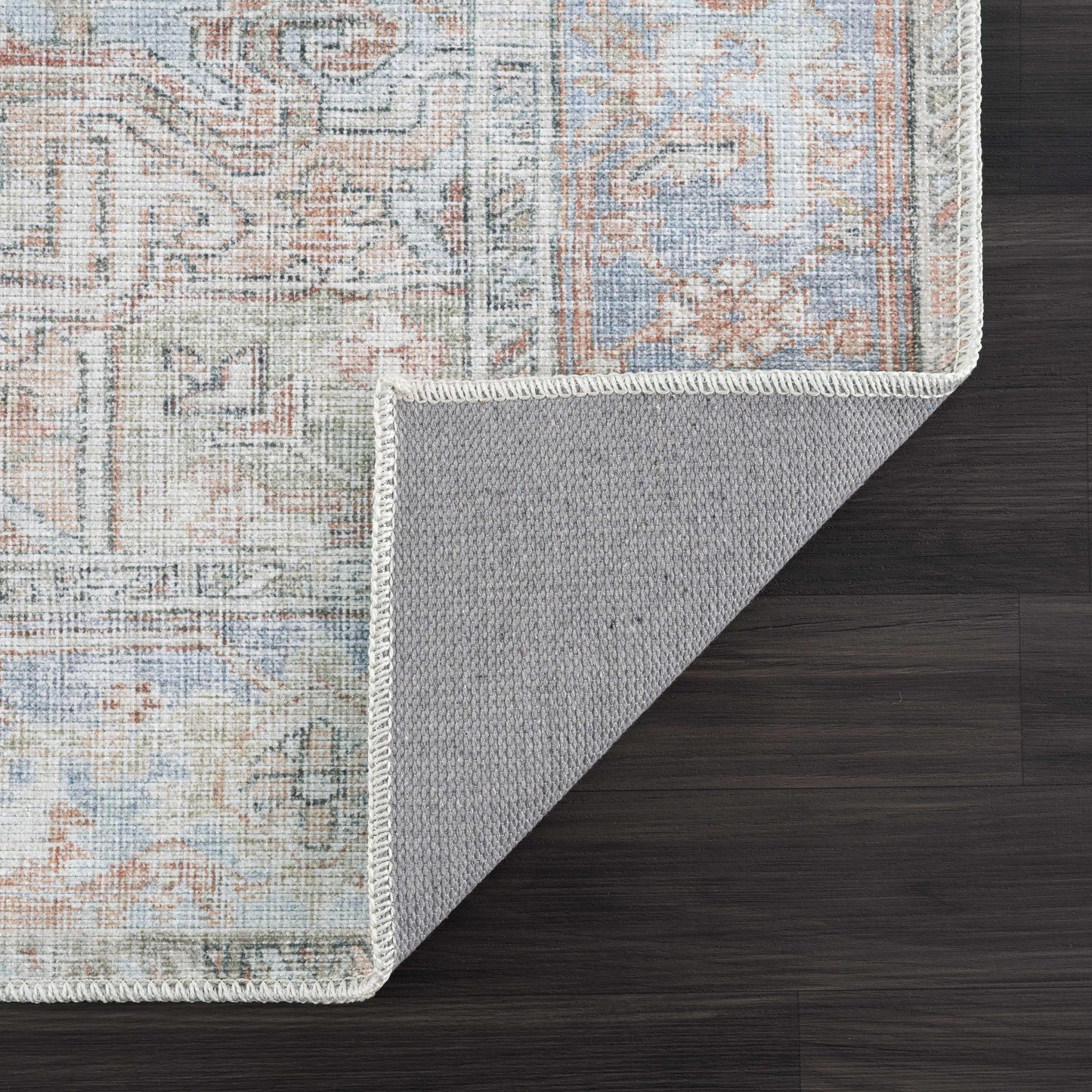 Rust Maayon Washable Rug