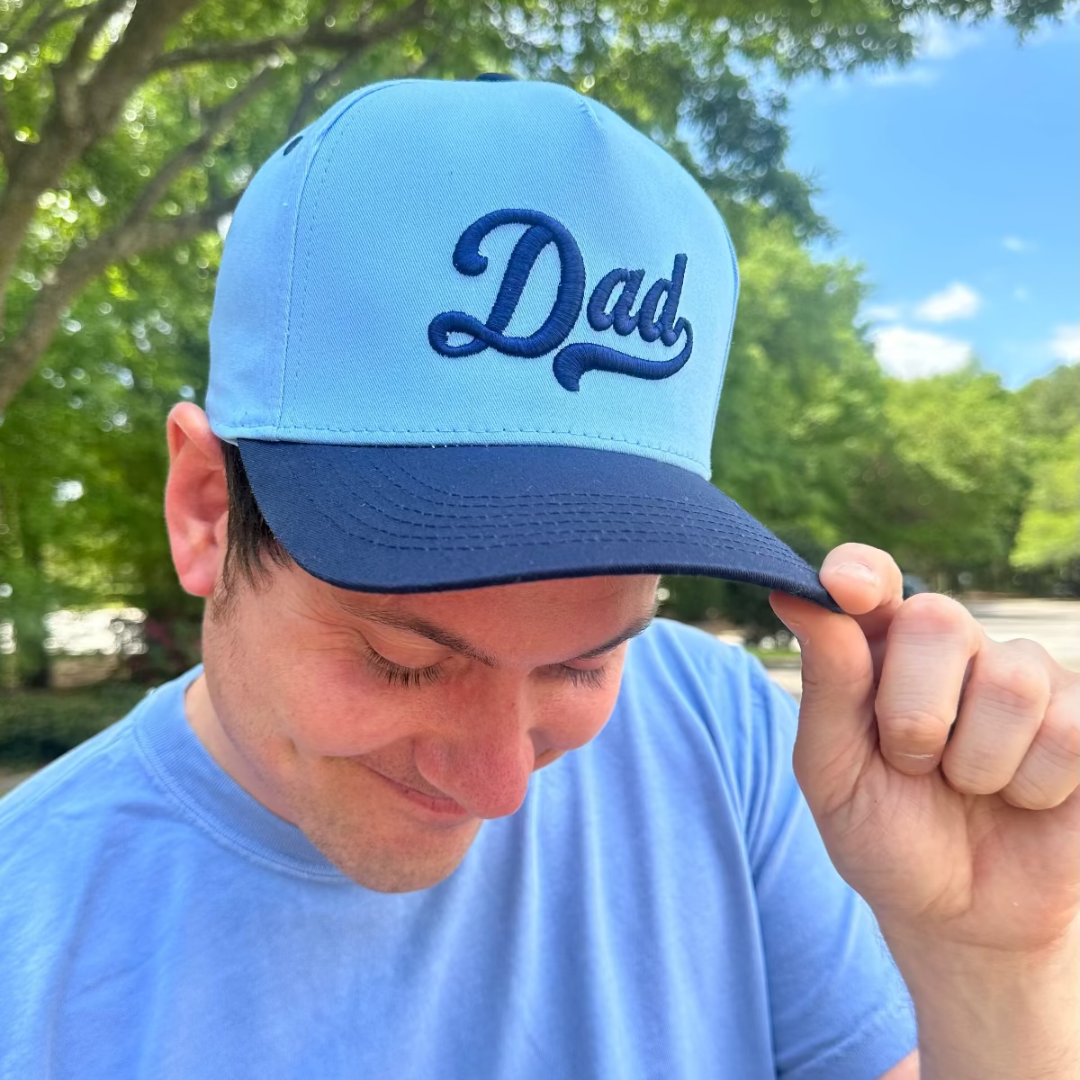 3D Embroidery 'Dad' Snapback Hat
