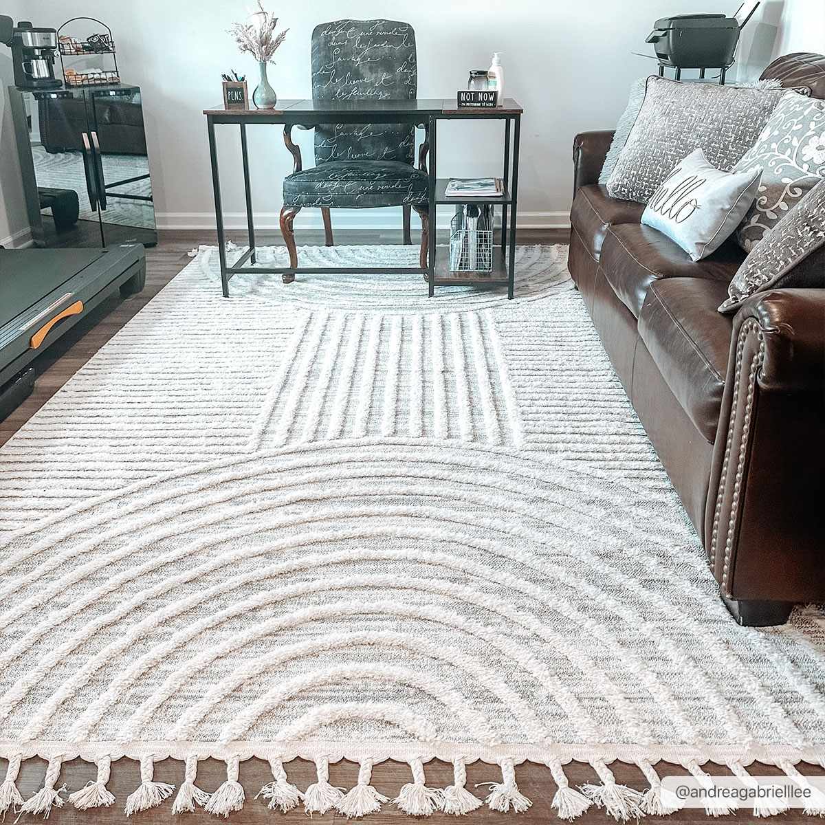 Dauin Textured Rainbow Area Rug