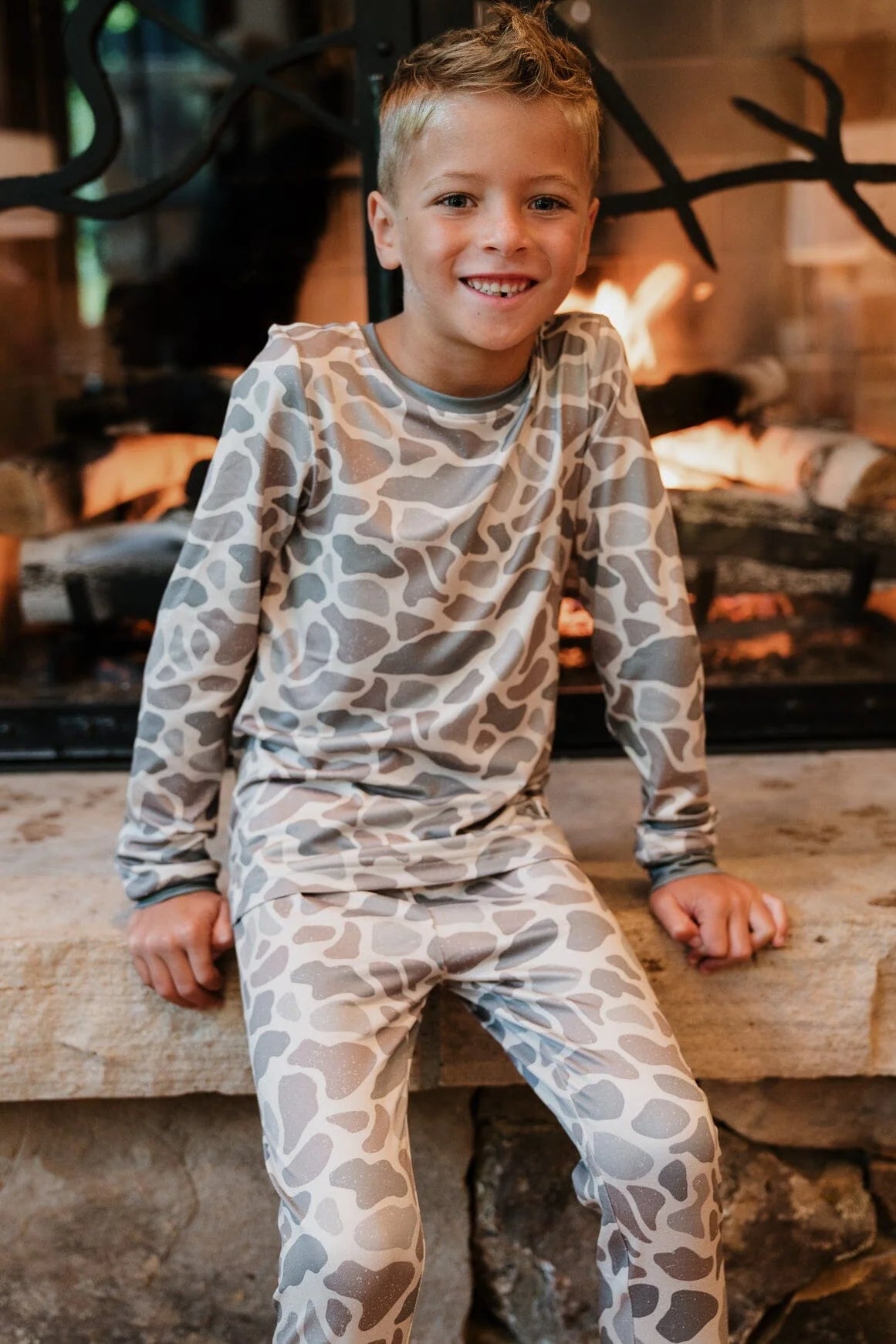 BURLEBO Youth & Toddler Pajama Set - Classic Deer Camo