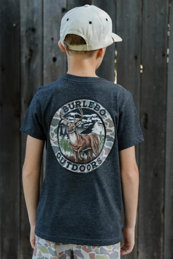 BURLEBO YOUTH TEE CIRCLE DEER SEASON