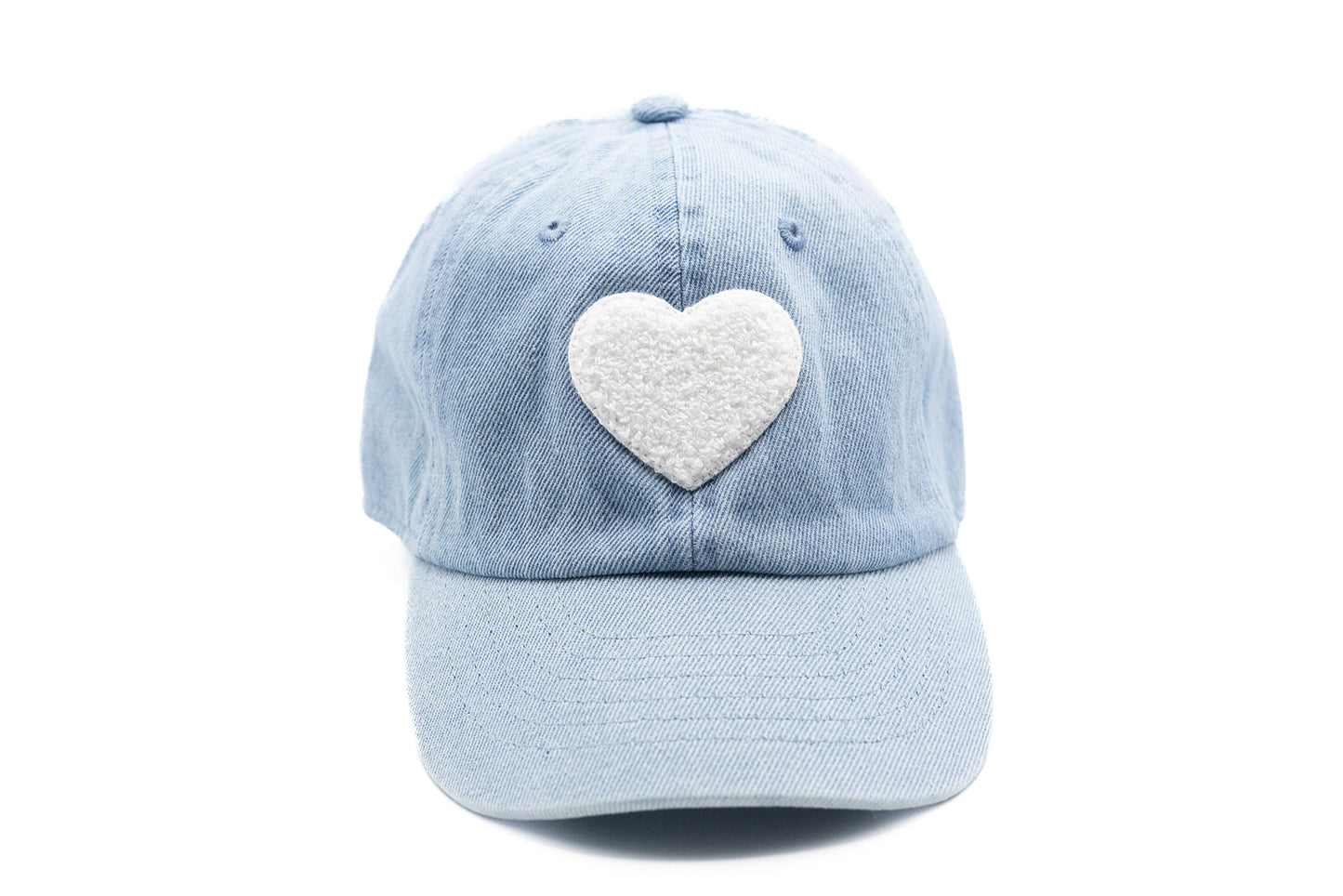 Denim Terry Heart Hat