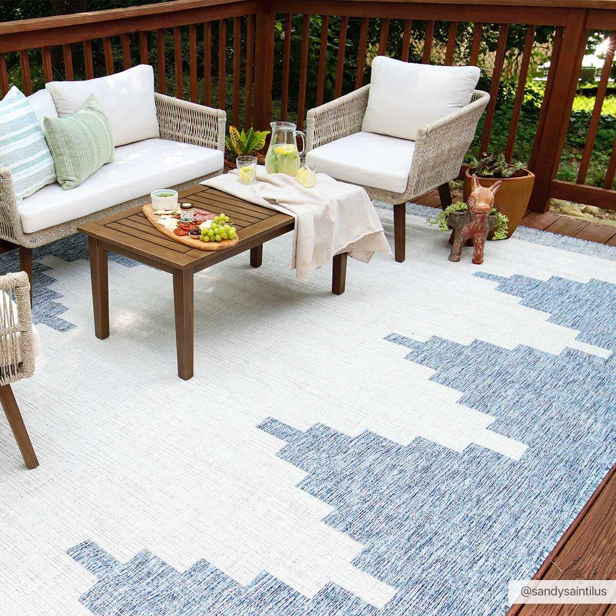 Djugun Blue Indoor & Outdoor Rug