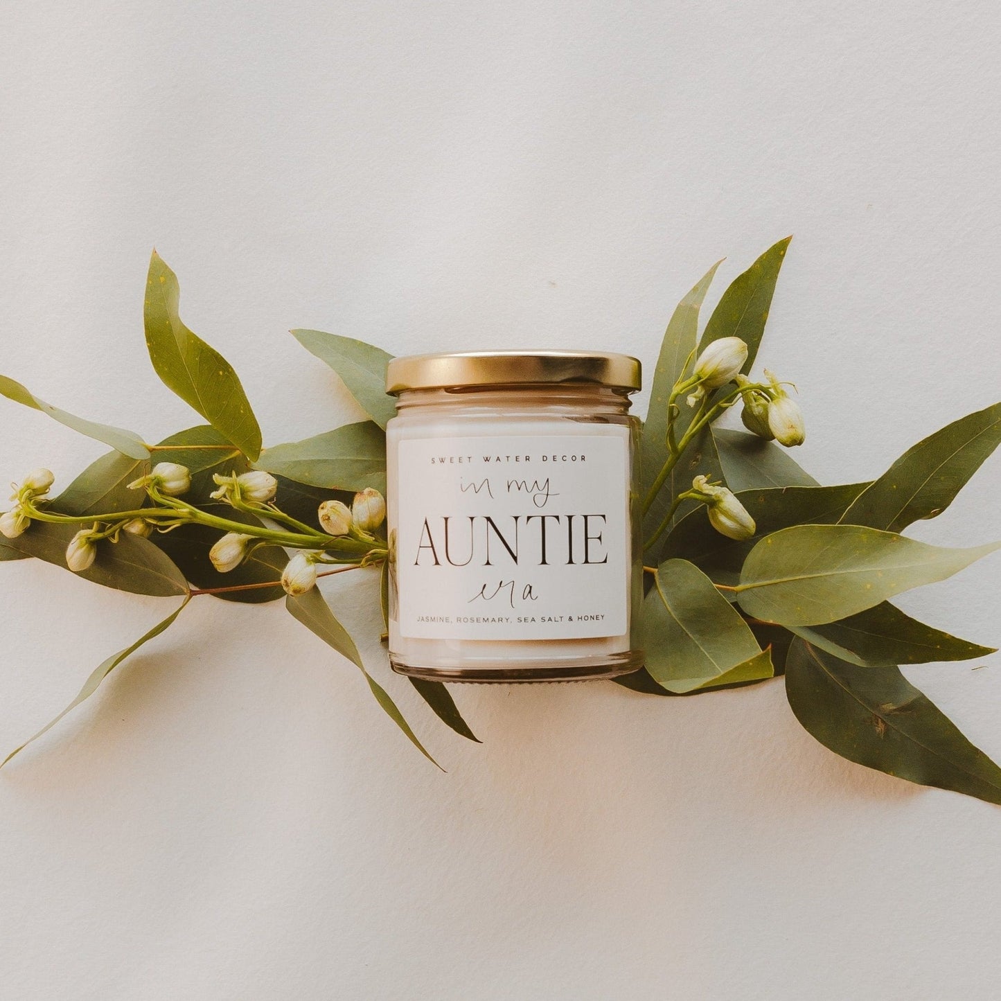 In My Auntie Era Soy Candle - Clear Jar - 9 oz (Wildflowers and Salt)