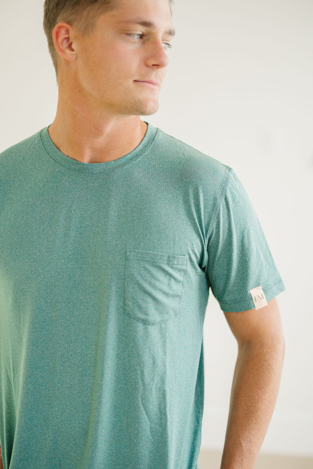 Fehrnvi Men's Performance Tee in Teal Green