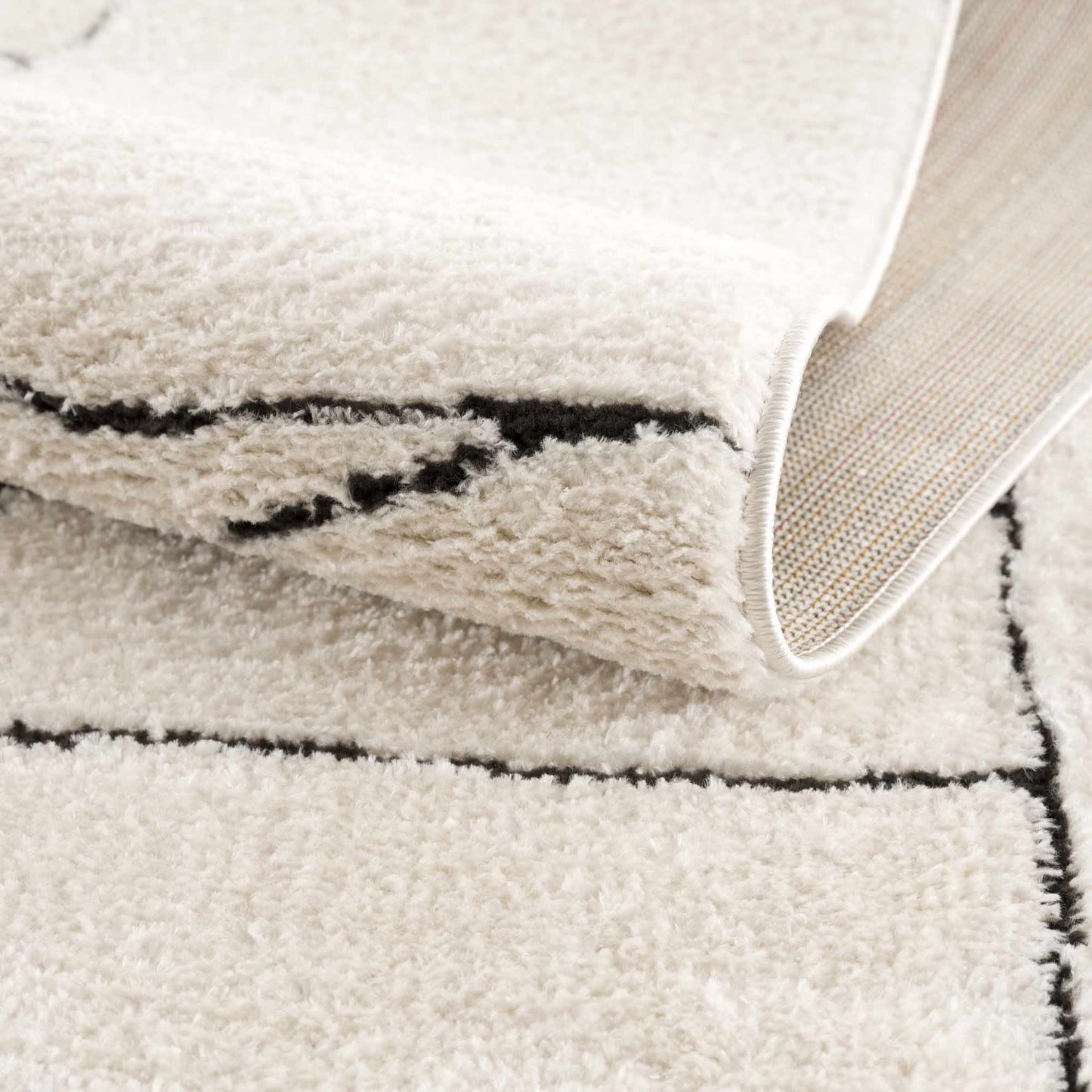 Keats Black & White Area Rug - Clearance