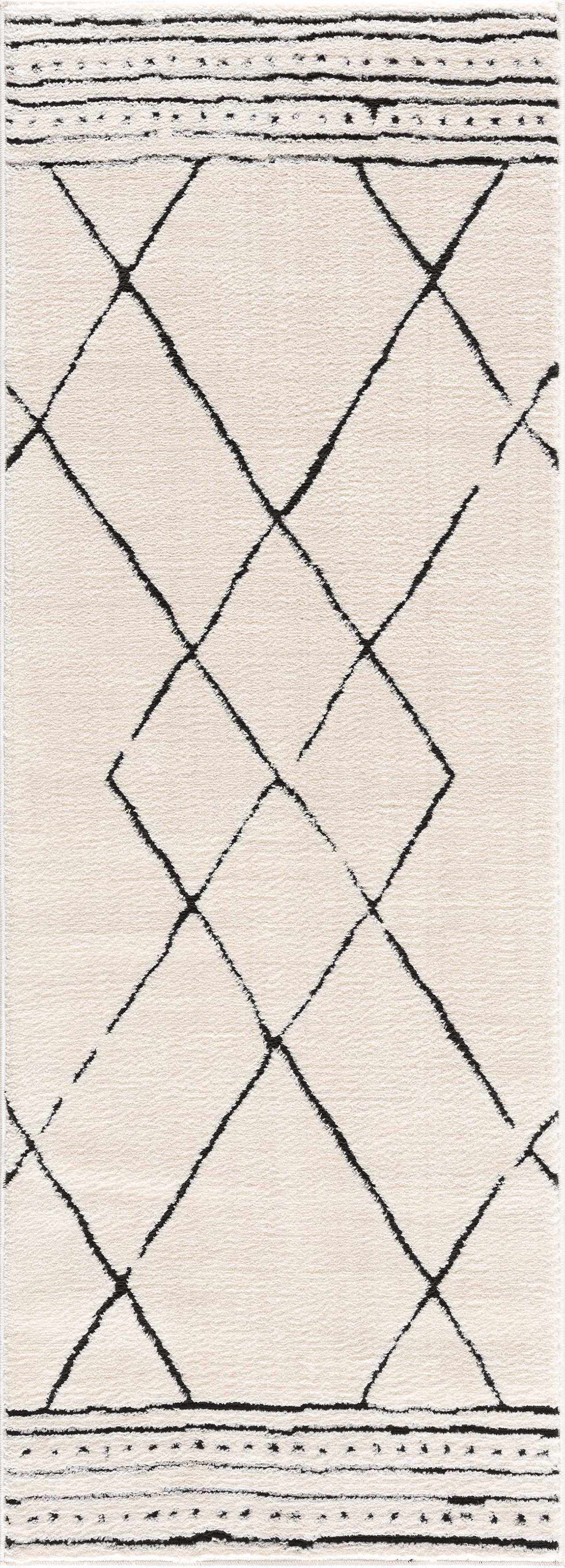 Keone Black & White Area Rug