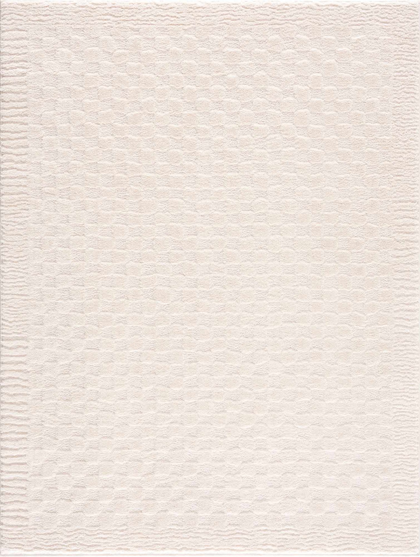 Leryn Ivory Checkered Area Rug