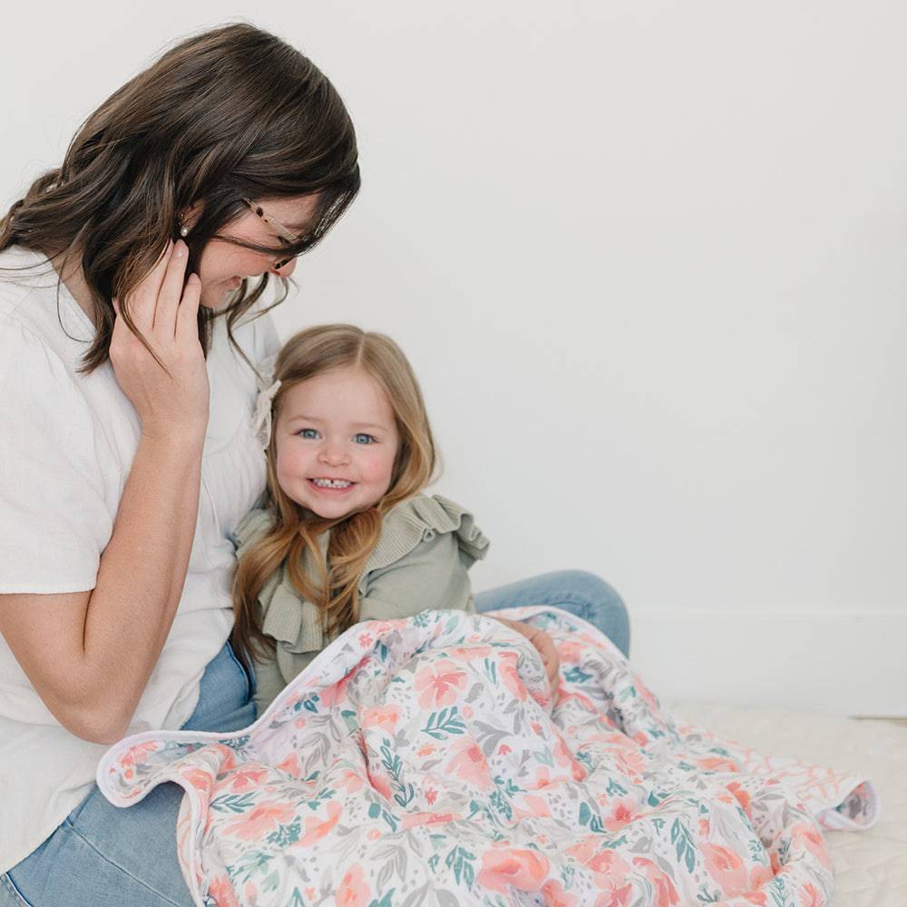 Floret + Trellis Premium Cotton Snuggle Blanket