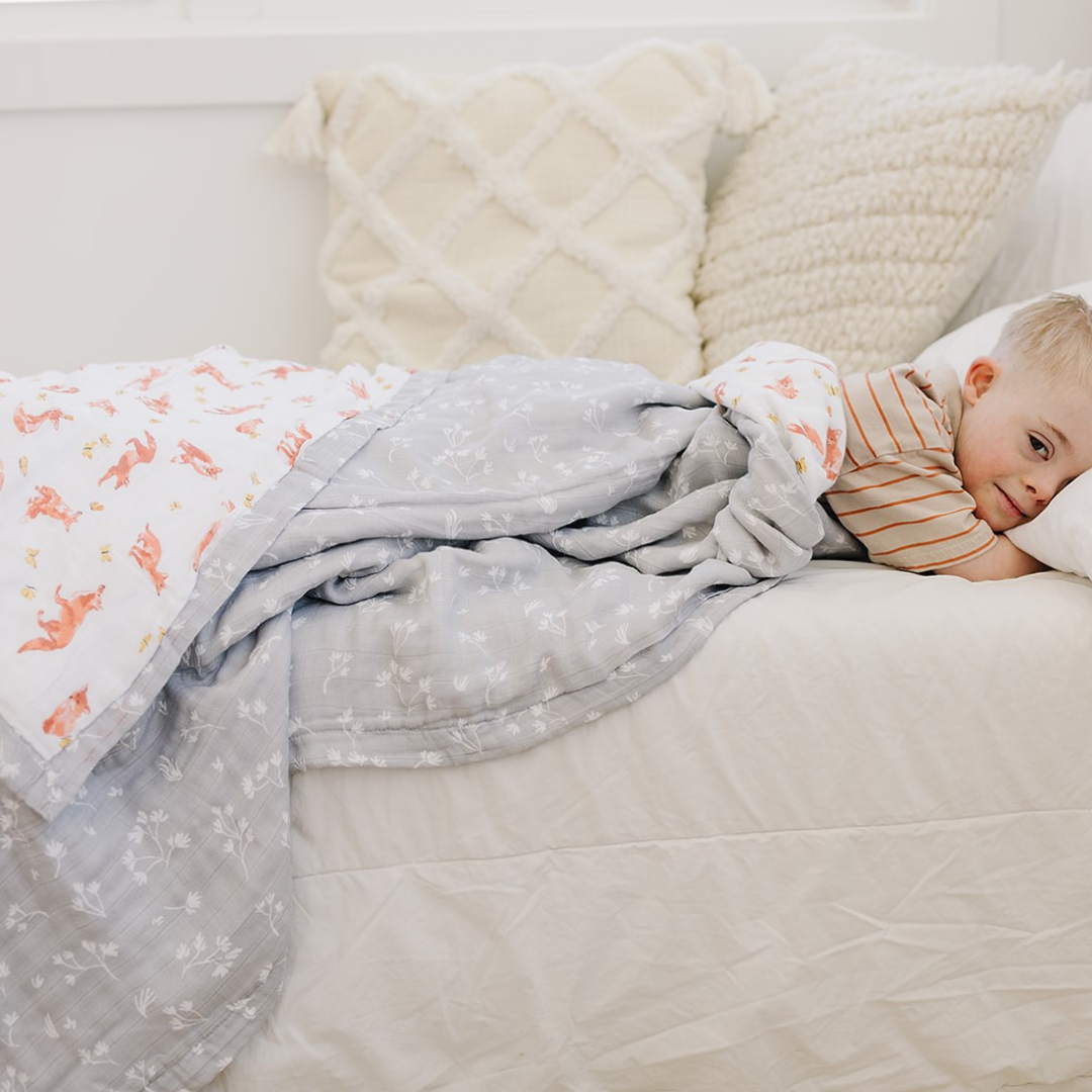 Fox Tales + Prairie Oh So Soft Muslin Super Snuggle Blanket