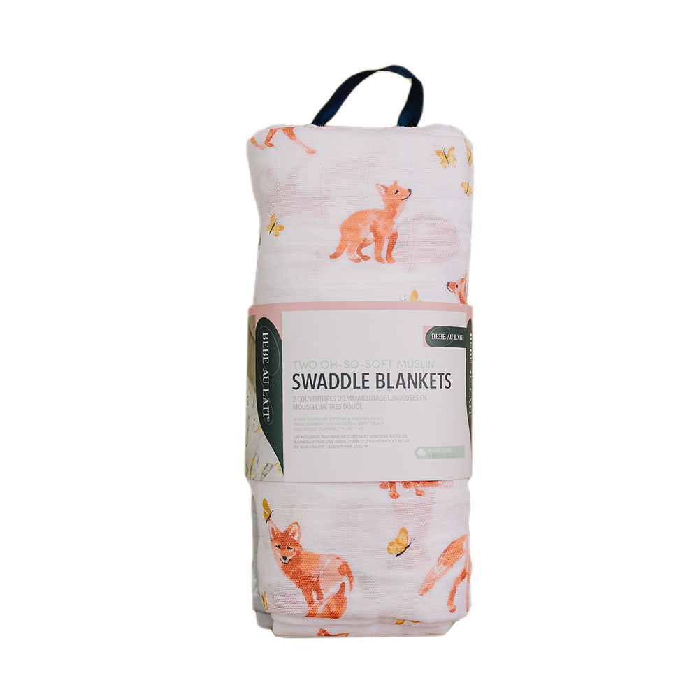 Fox Tales + Prairie Oh So Soft Muslin Swaddle Blanket Set