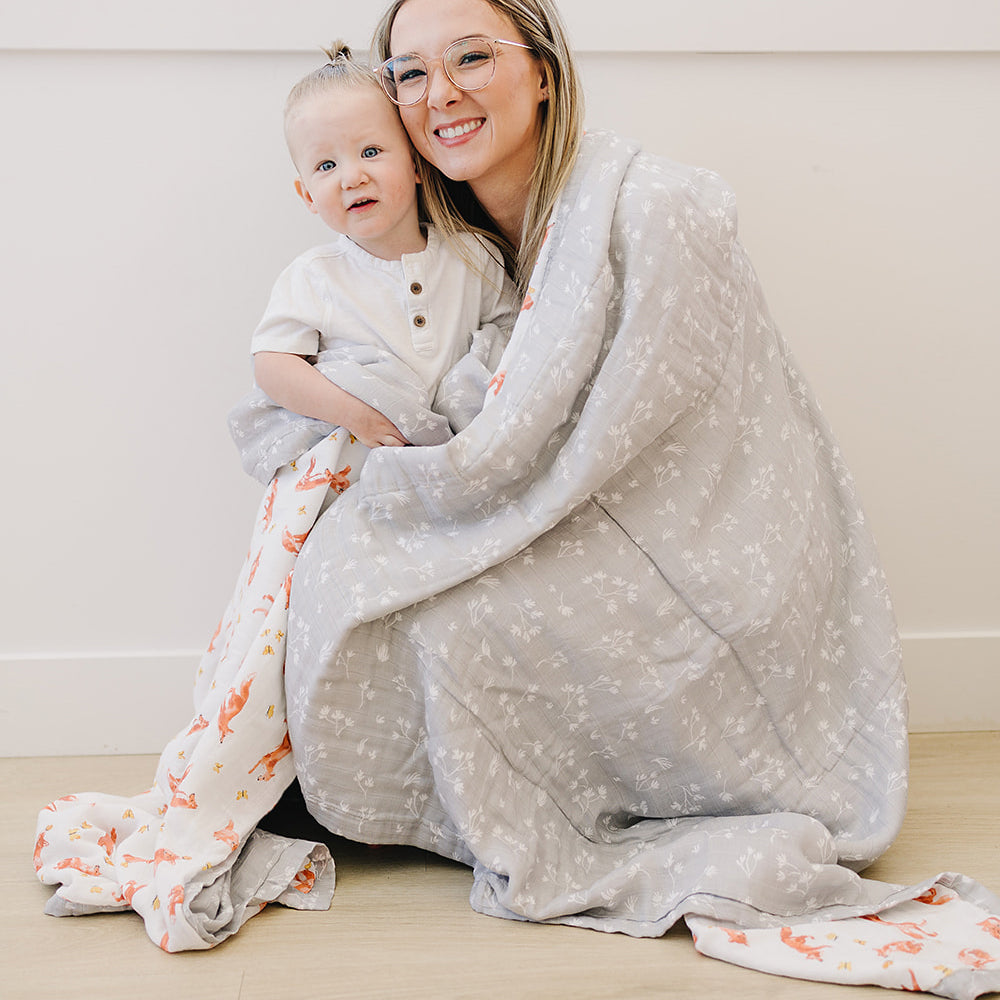 Fox Tales + Prairie Oh So Soft Muslin Super Snuggle Blanket