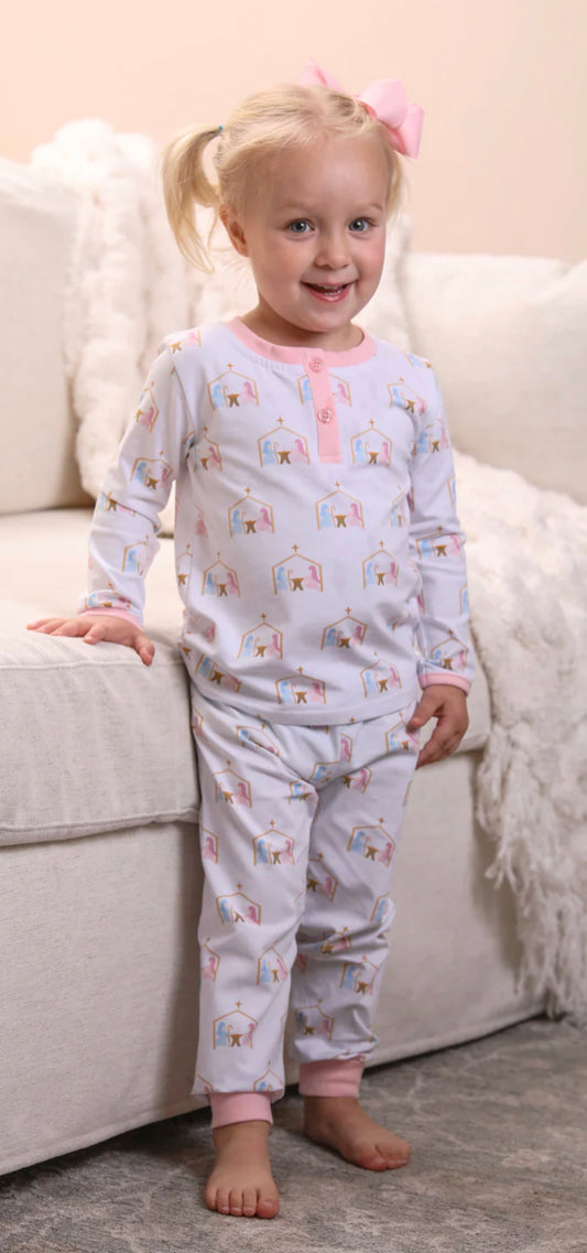 Girl’s Nativity PJ Set