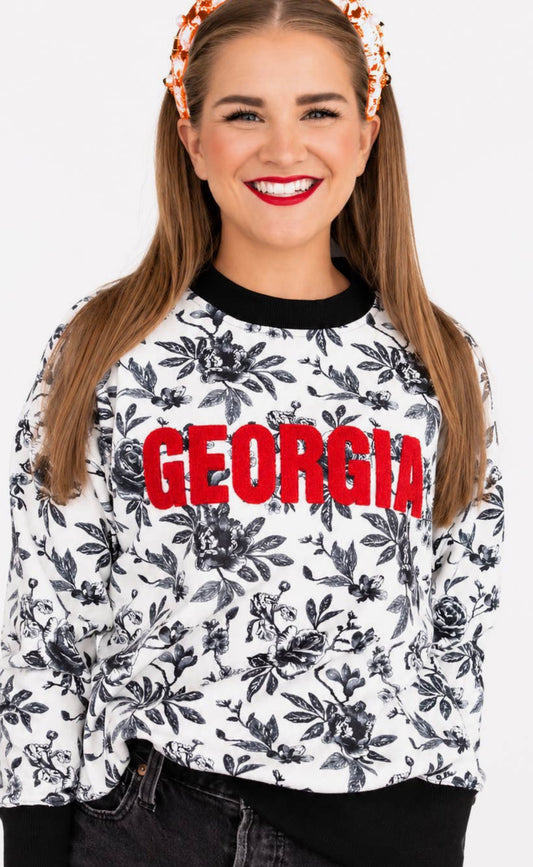 Georgia Floral Toile Sweatshirt