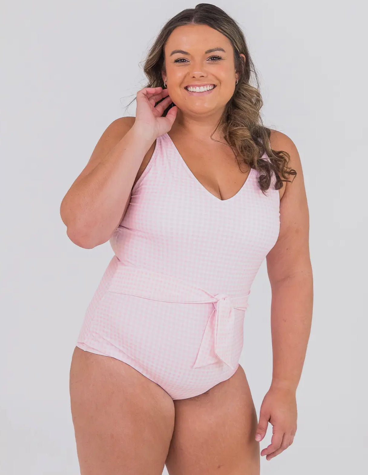 Women’s Pink Gingham One Piece
