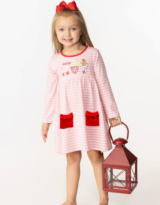 Appliqué Jolly Train Dress