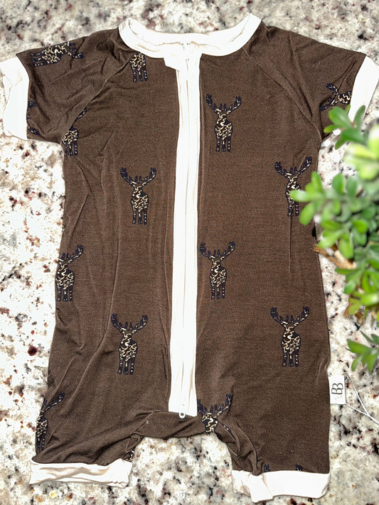 Camo Elk Bamboo Romper