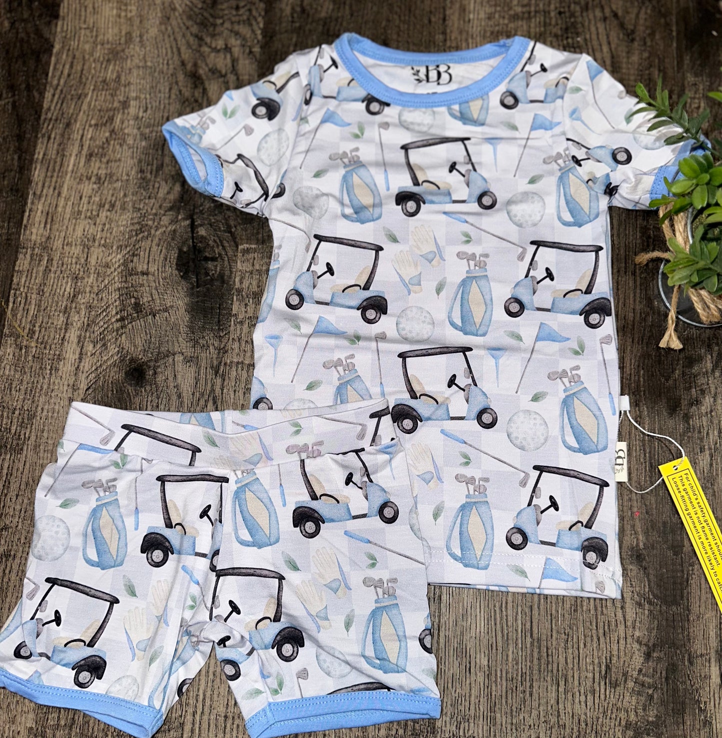 Tee Time Bamboo Shorts Set