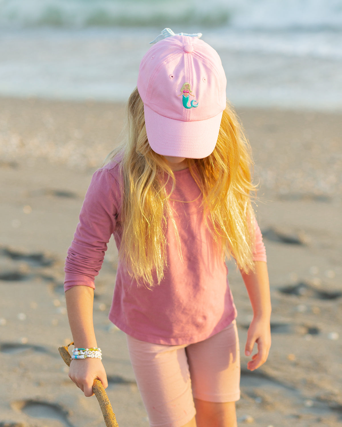 Mermaid Bow Baseball Hat (Girls)