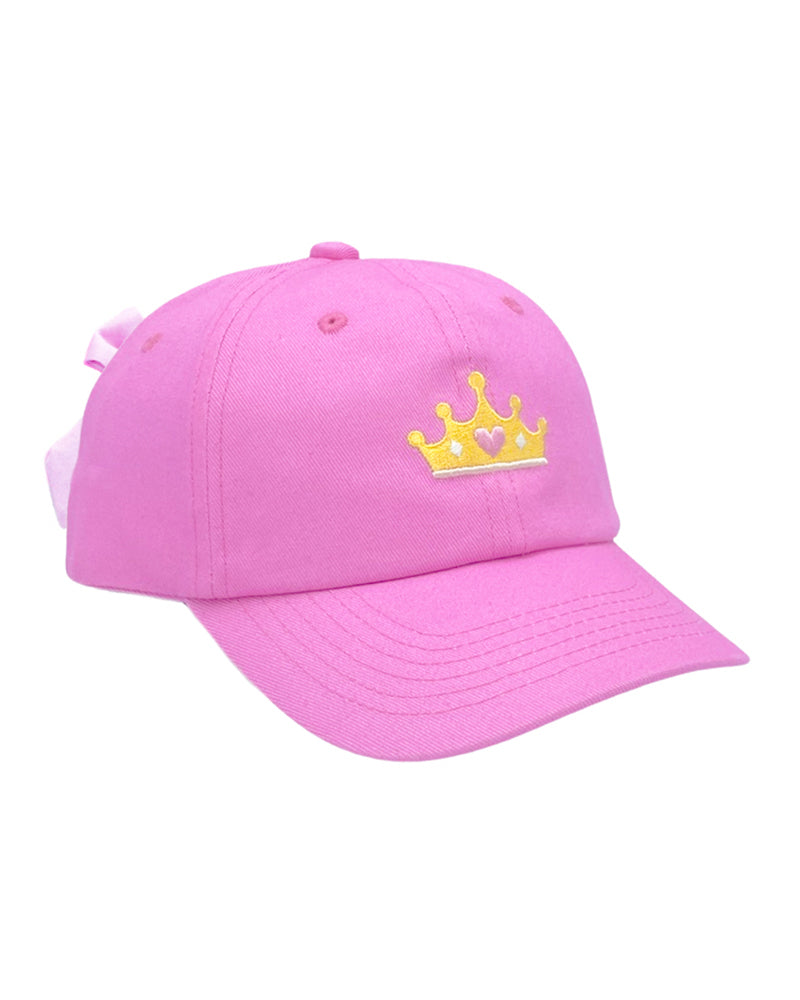 Princess Crown Bow Baseball Hat (Girls)