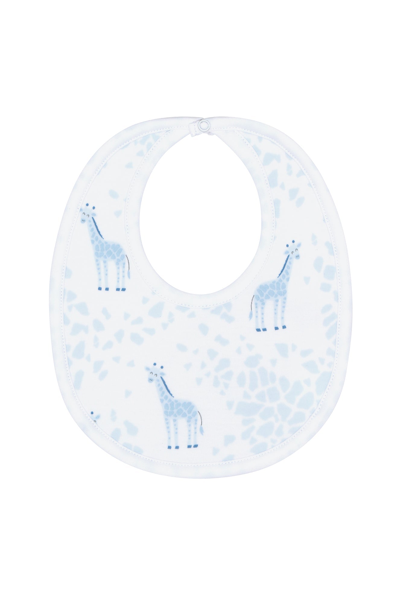 Blue Giraffe Print Bib