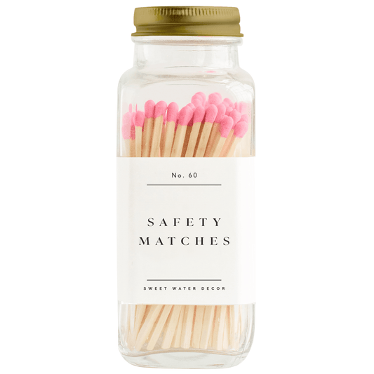 Safety Matches - Blush Pink - 60 Count, 3.75"