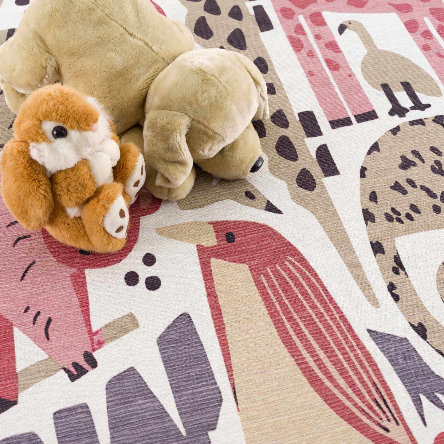 Natal Animal Print Washable Kids Rug