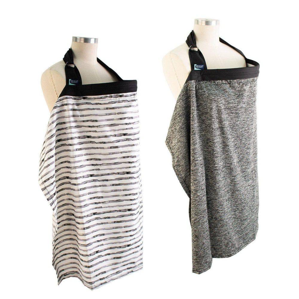 Zip & Switch Nursing Cover - Grey & Stripes