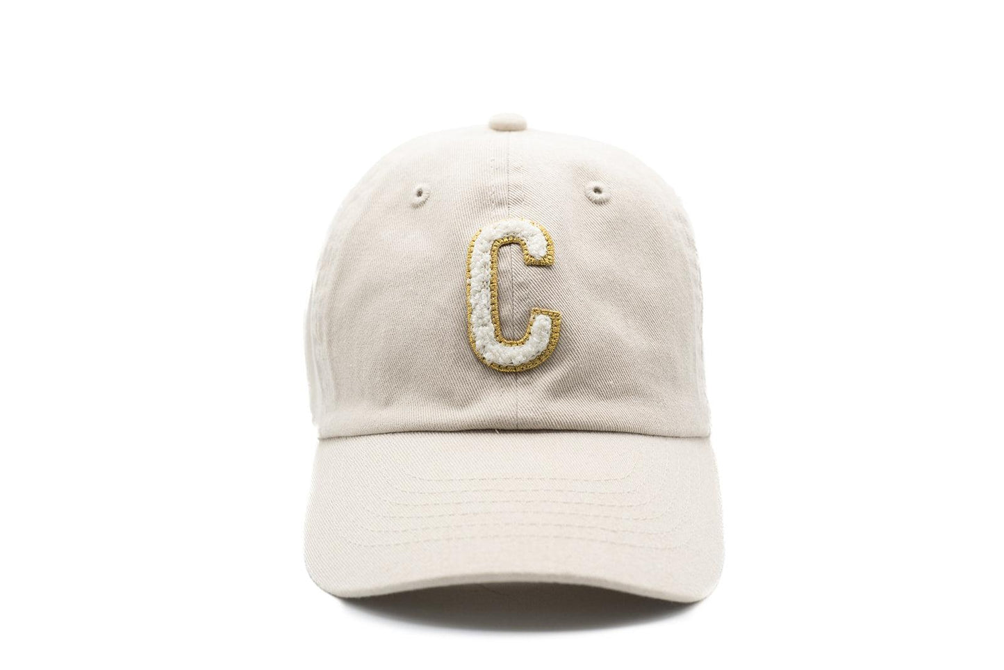 Dune Hat + Gold & White Terry Letter