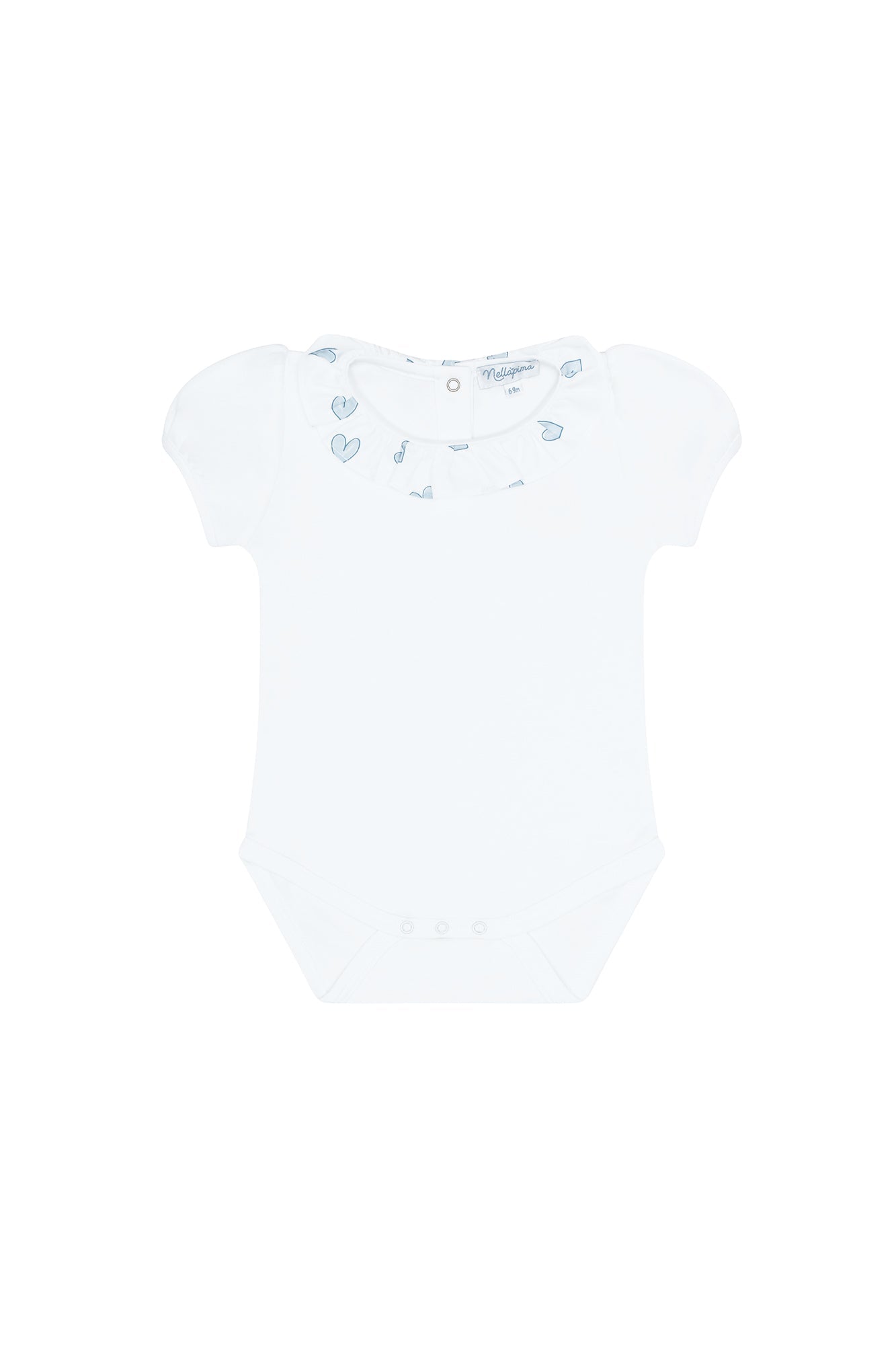 Blue Heart Print Onesie Set