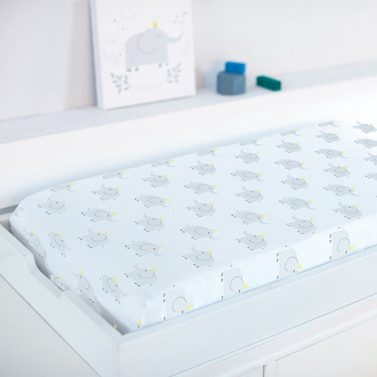 Elephant Organic Cotton Changing Pad Cover