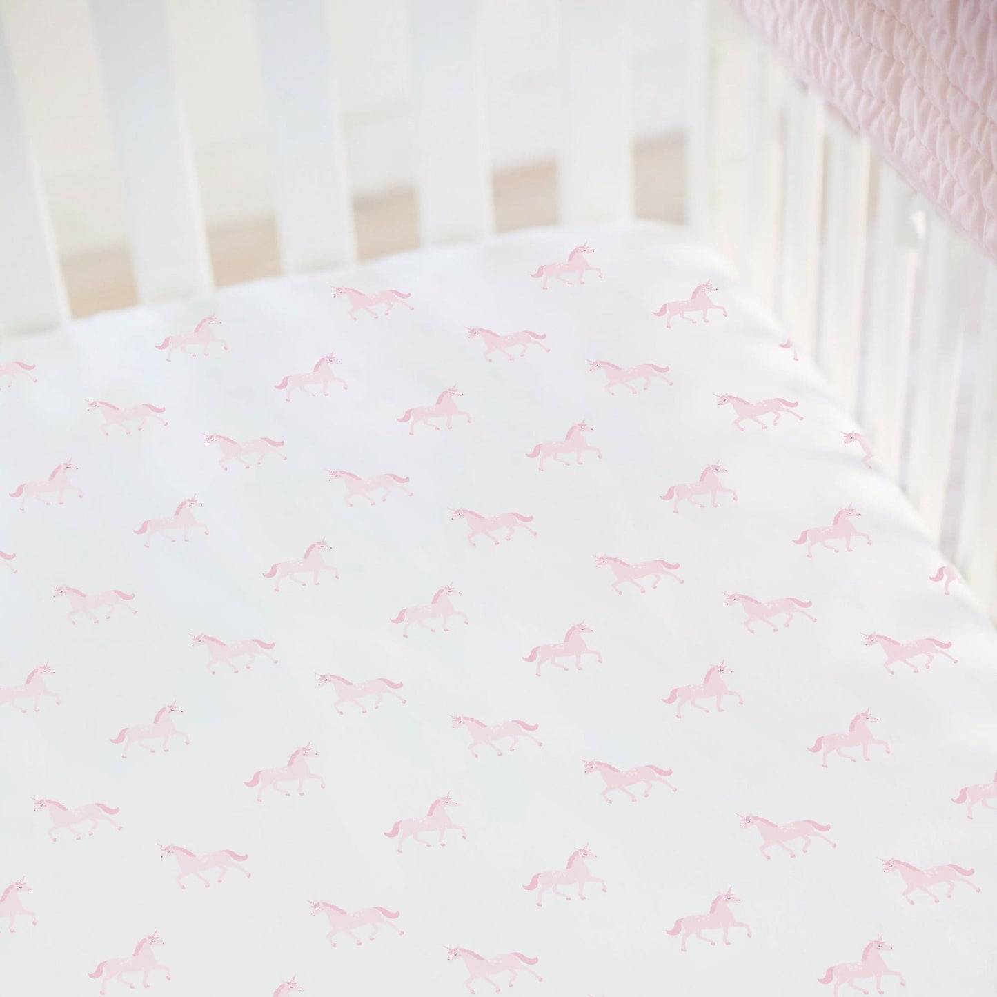 Unicorn Organic Cotton Fitted Crib Sheet