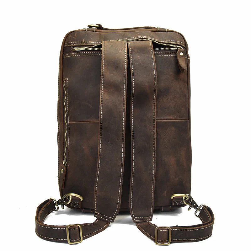 Dublin Leather Backpack Briefcase 2-in-1