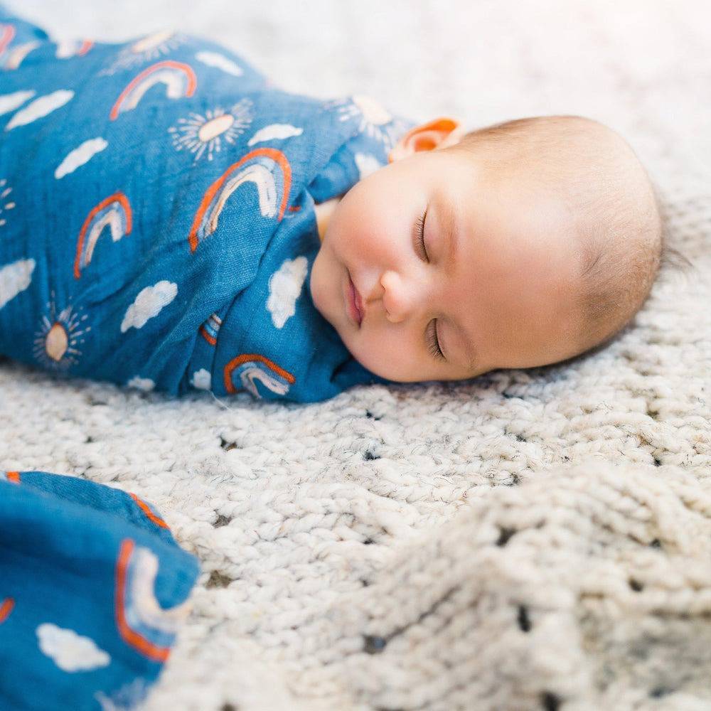 Muslin Swaddle Blanket Set Premium Cotton Narwhal + Hello Sunshine