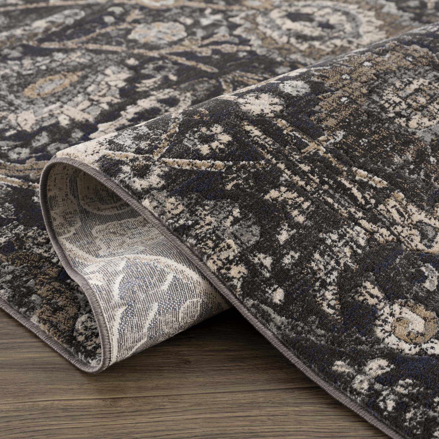 Georgiana Black Area Rug