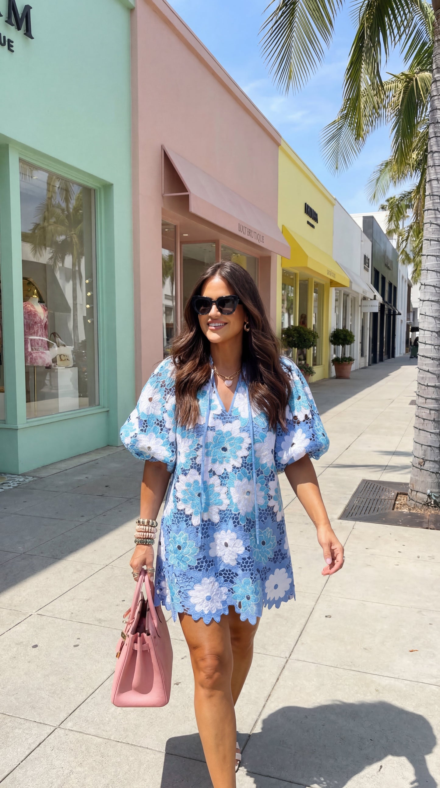 Deb Blue Bonnet Mini Dress