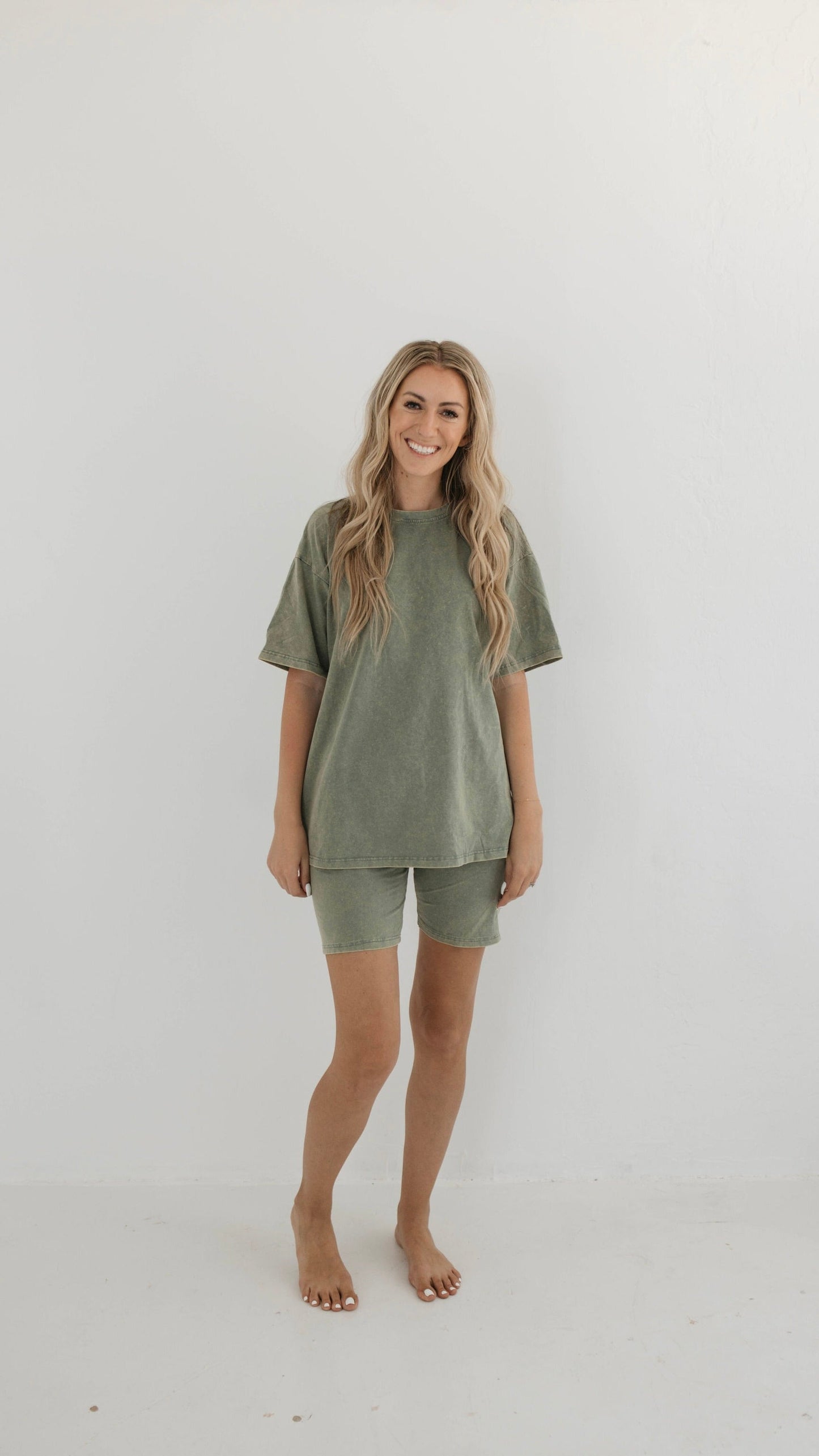 Sage | Washed Women's Short Set