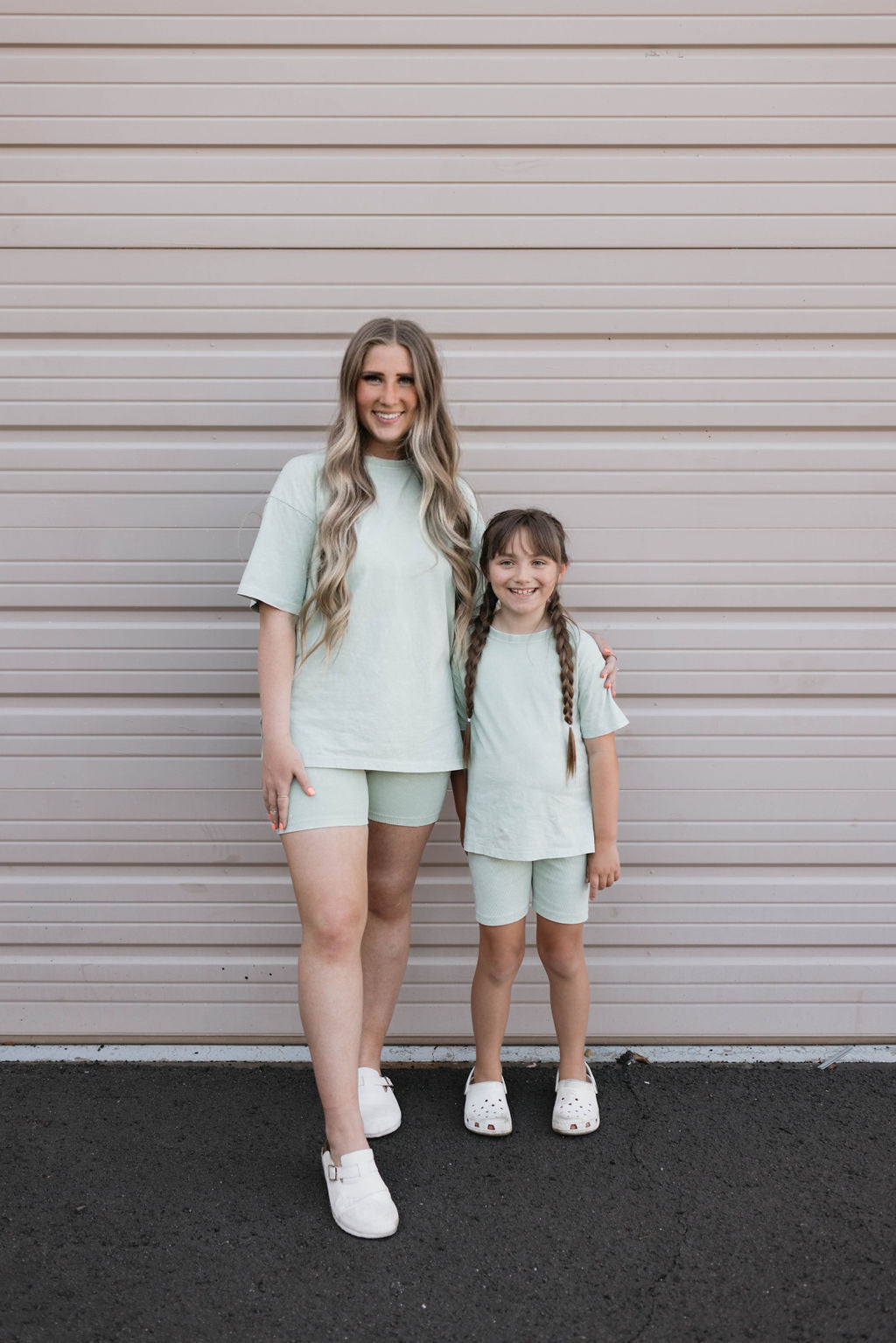 Children's Short Set | Vintage Washed Spearmint