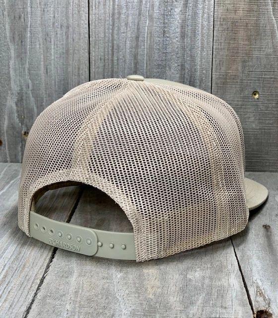 AF Waterfowl 3D Puff Logo 7 Panel Trucker Khaki - Brown