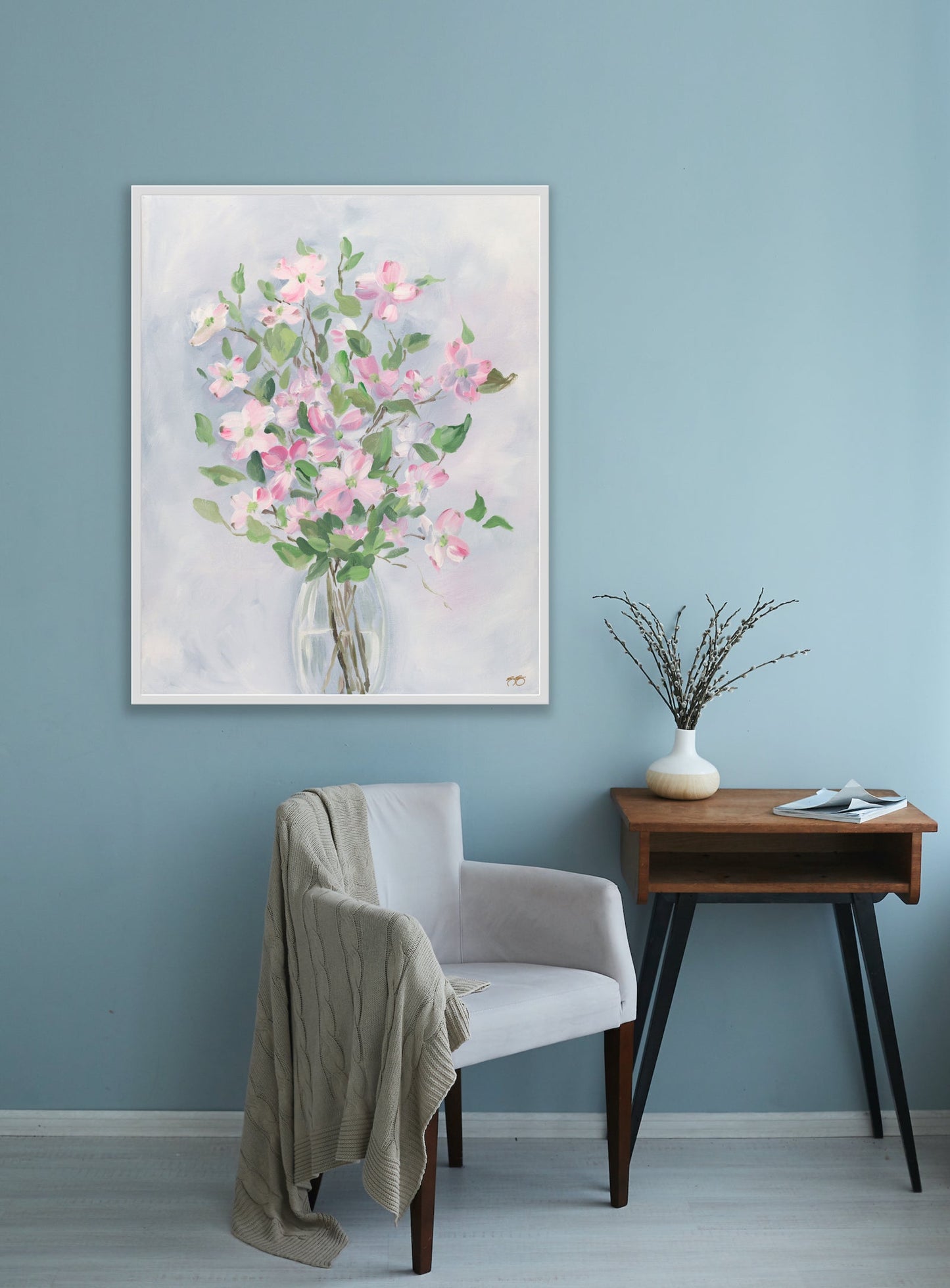 Dogwood, a fine art print on canvas