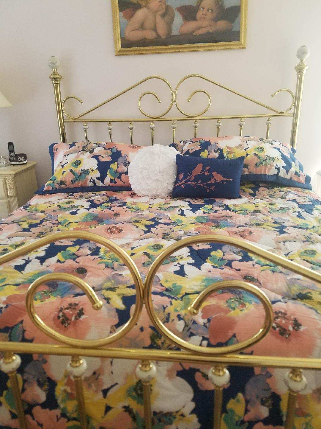 Floral Watercolor Comforter 7 Piece Set