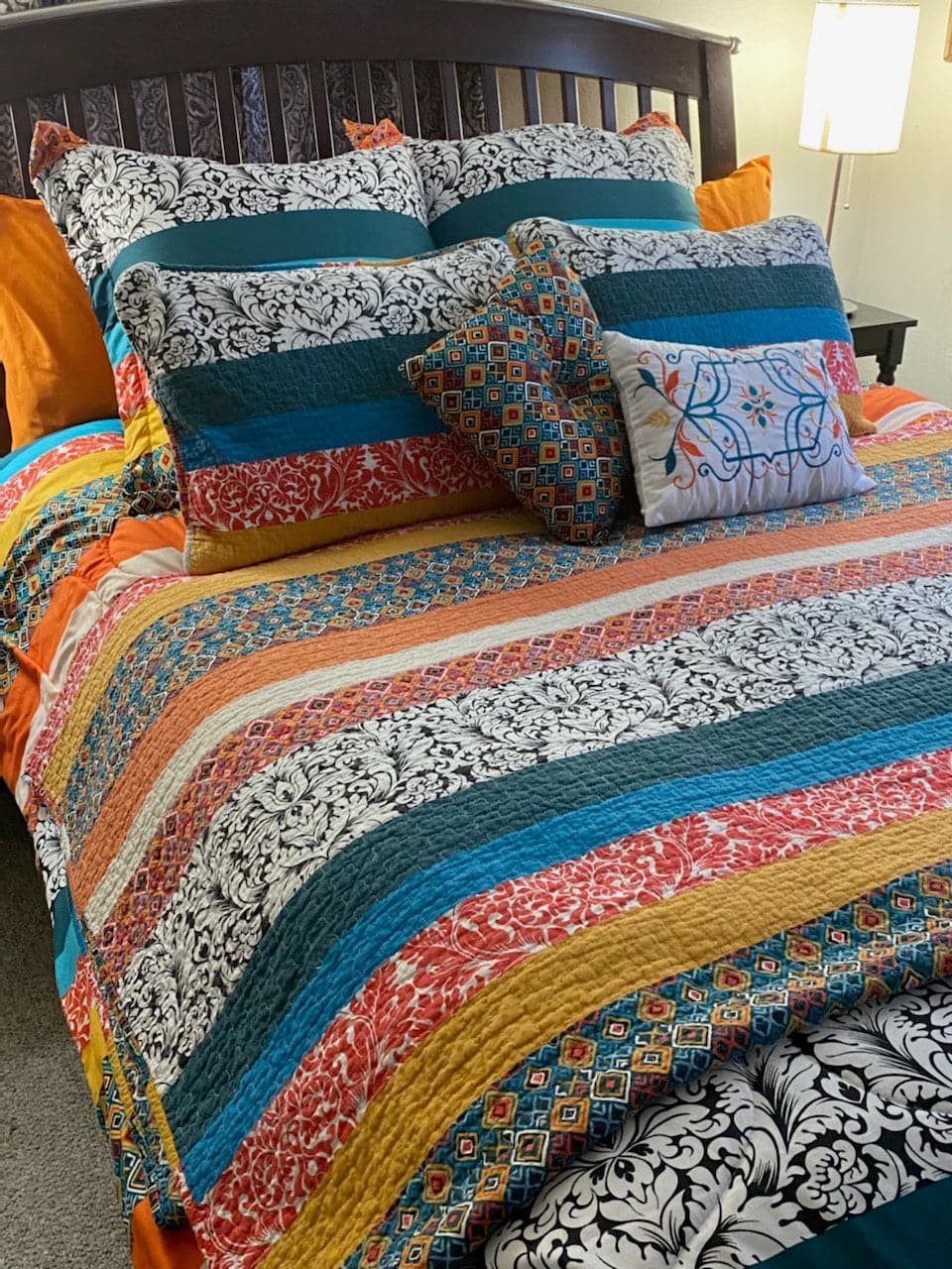 Boho Stripe 7 Piece Comforter Set