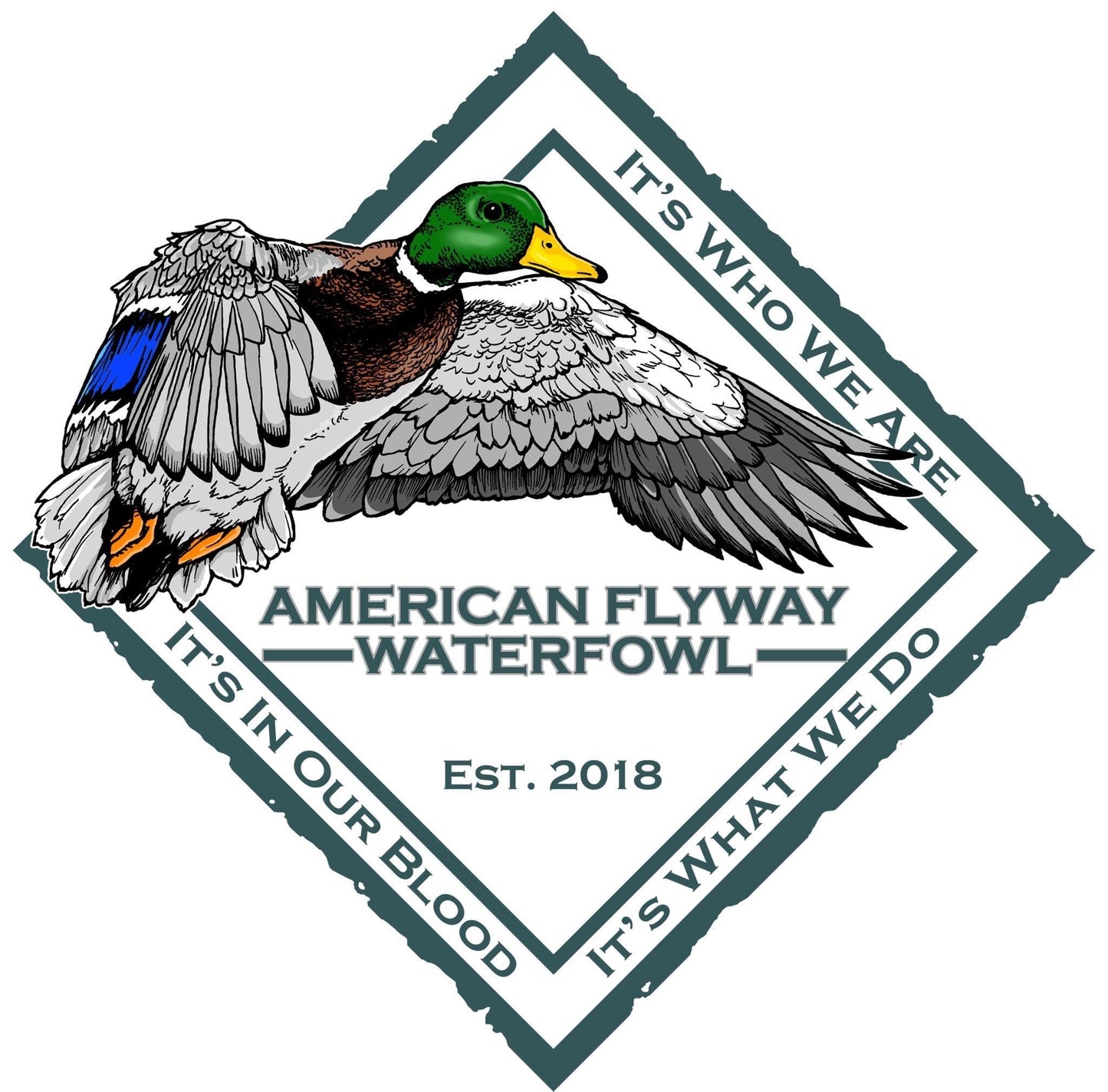 Diamond Mallard Sticker