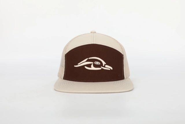 AF Waterfowl 3D Puff Logo 7 Panel Trucker Khaki - Brown