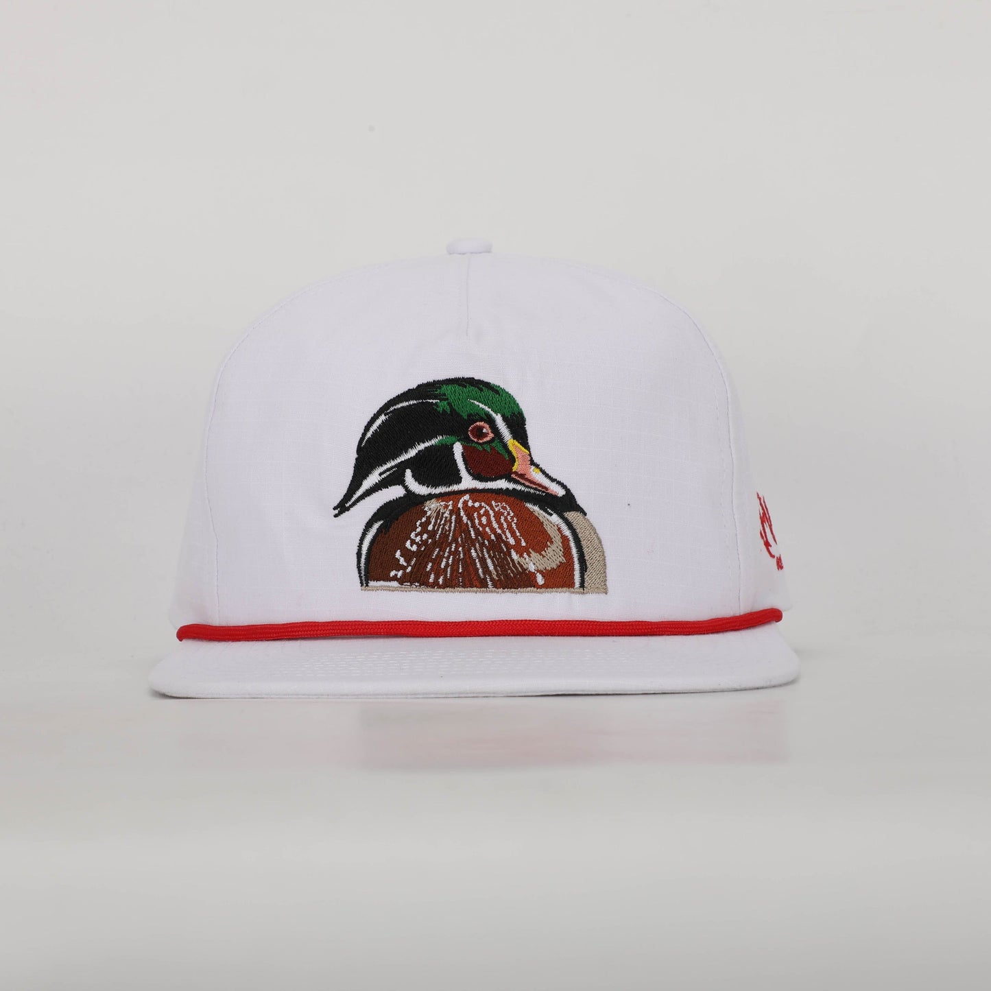 The Wood Duck In White Ripstop Rope Hat