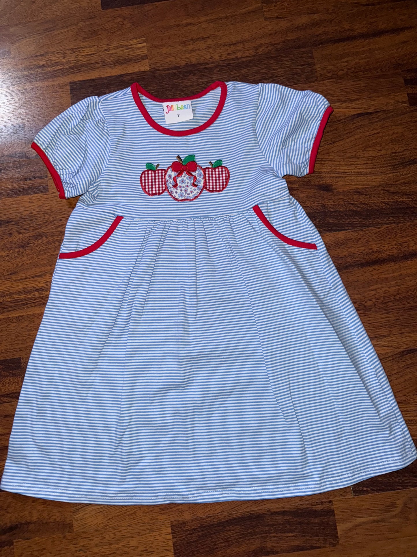 Jellybean Applique Apple Dress