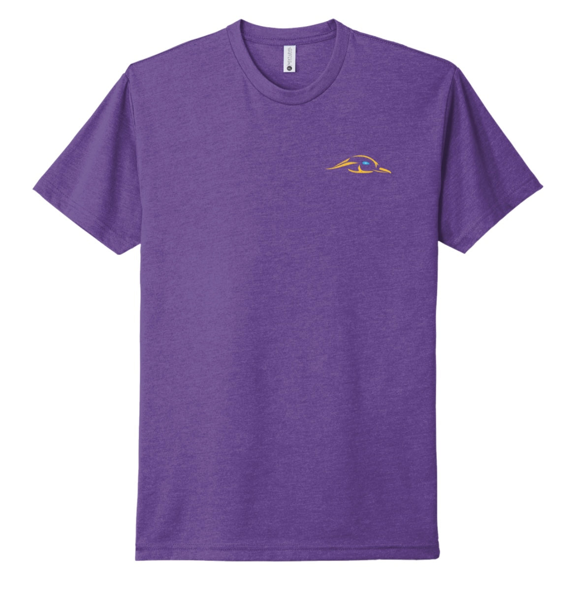 Purple Rush Tee Shirt w/ Solid Logo Distressed