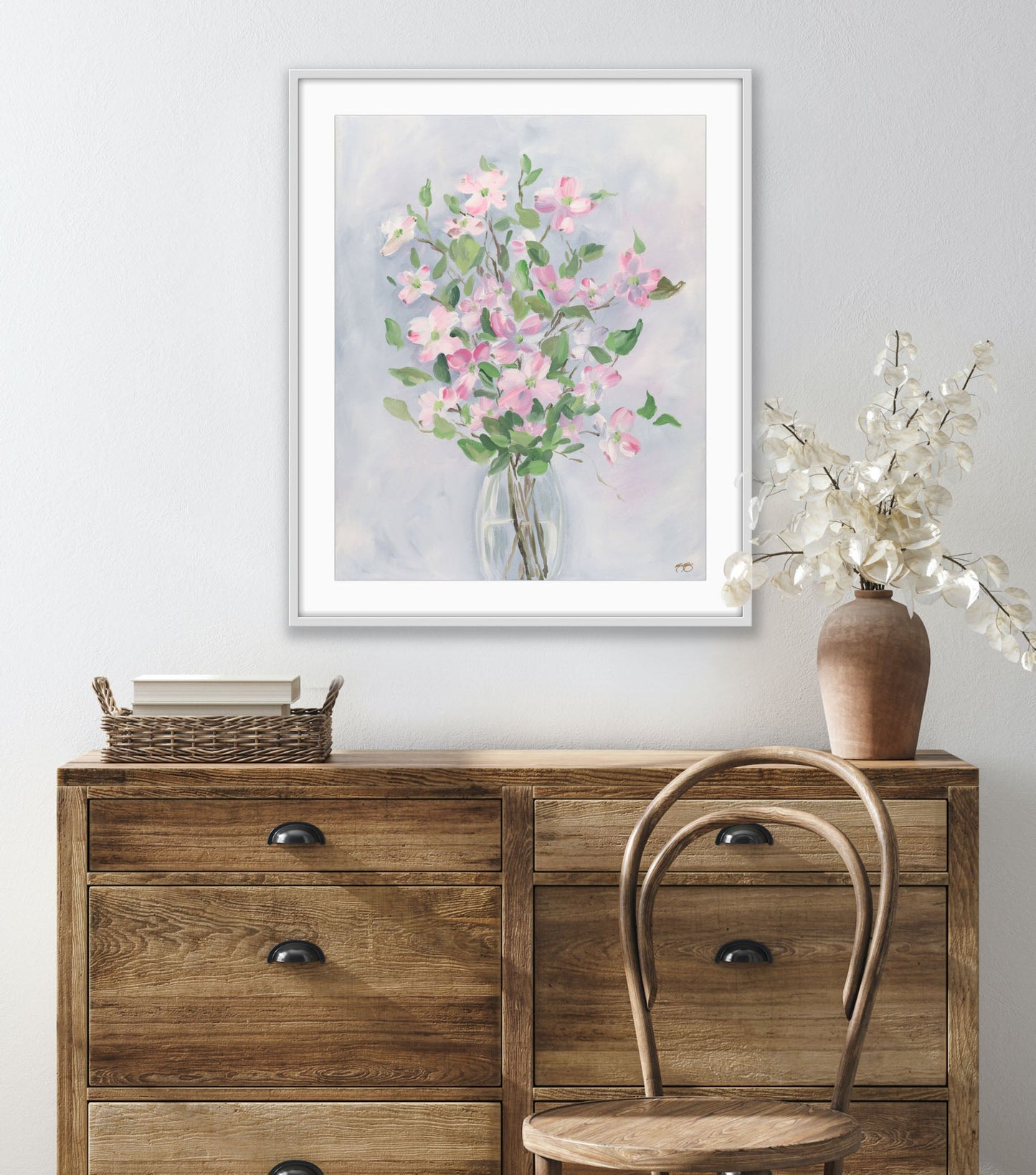 Dogwood, a fine art print on canvas