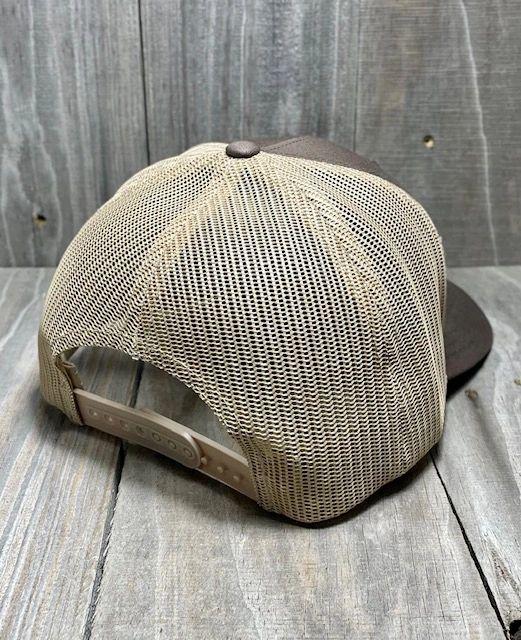 Brown with Khaki Mesh Trucker Hat